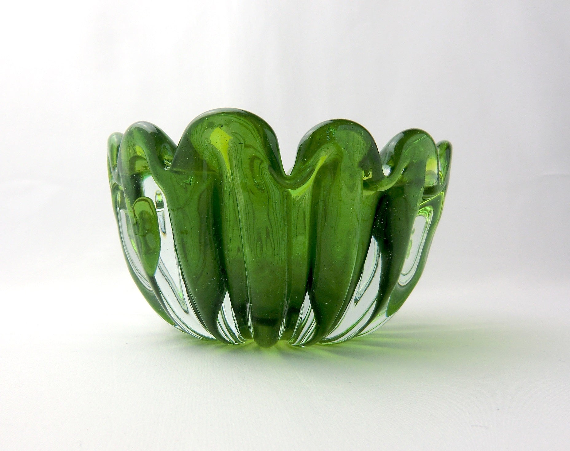 吹きガラス ボウル アロマキャンドルやインセンスホルダーにも素敵な