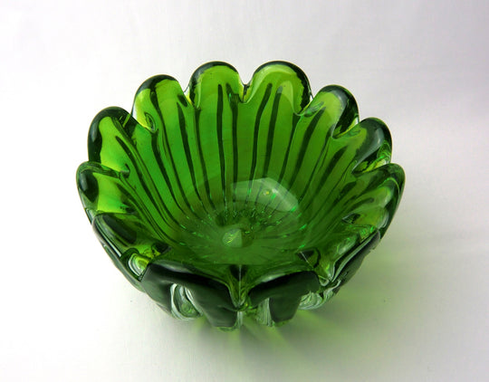 吹きガラス ボウル アロマキャンドルやインセンスホルダーにも素敵な